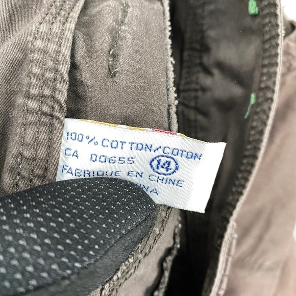 Encore Shorts Womens 14 Petites Dark Brown Cargo High Rise Button Zip Closure - Picture 8 of 12